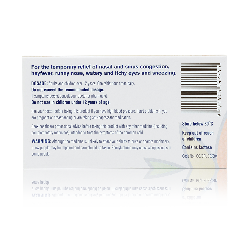 Maxiclear® Cold & Nasal Relief/Hayfever & Sinus Relief