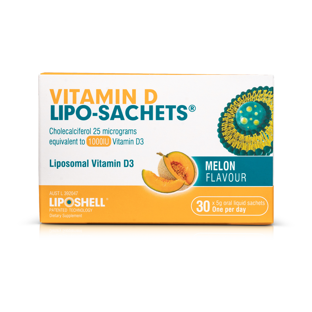 Vitamin D Lipo-Sachets® - Melon Flavoured - 1000IU