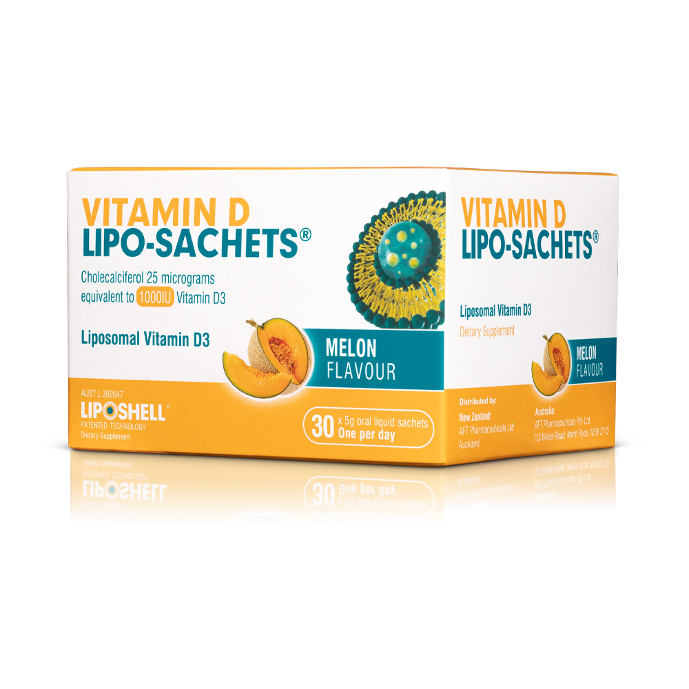 Vitamin D Lipo-Sachets® - Melon Flavoured - 1000IU