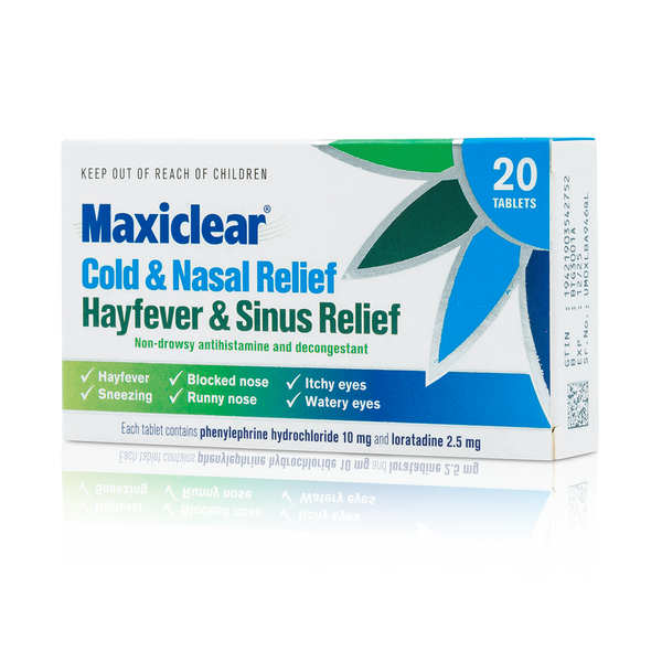 Maxiclear® Cold & Nasal Relief/Hayfever & Sinus Relief