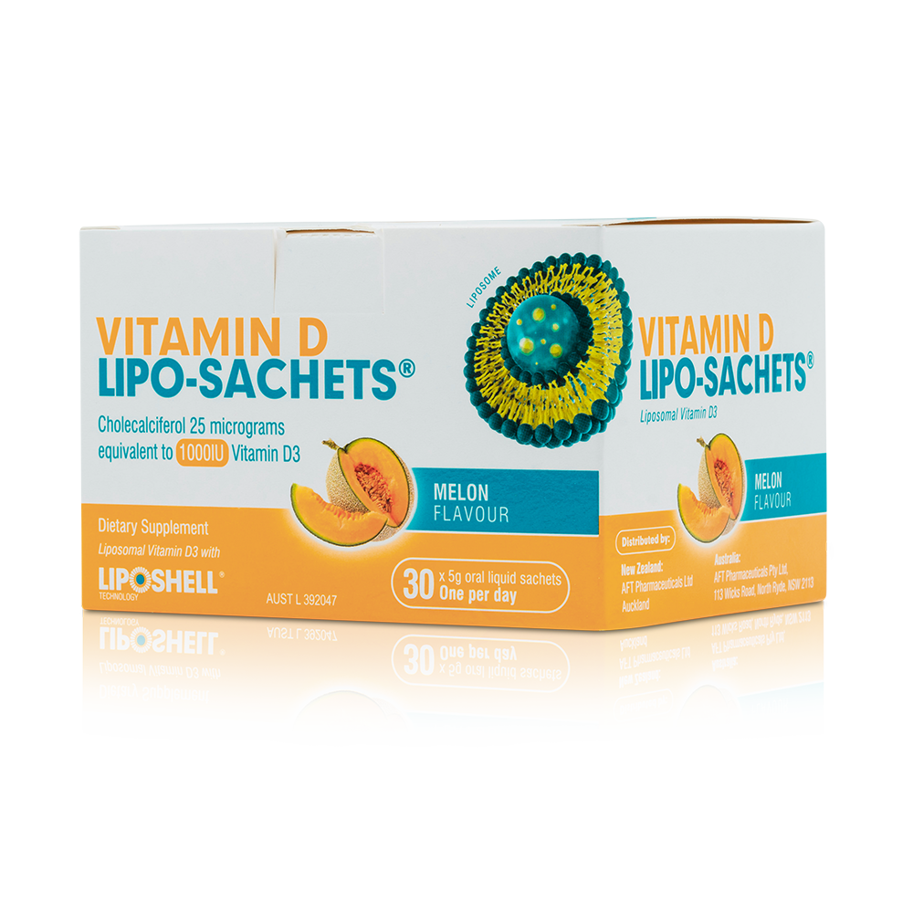 Vitamin D Lipo-Sachets® - Melon Flavoured - 1000IU